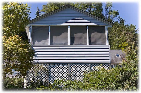 Lake side of cottage