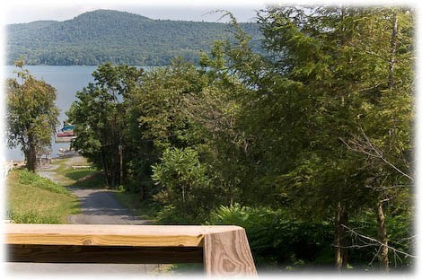 Lake view from deck