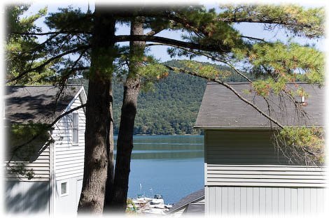 Lake view from the front porch